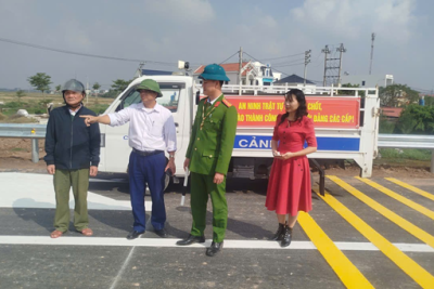 Trường Tiểu học Giao Thịnh tích cực thực hiện phong trào bảo đảm an toàn giao thông đường bộ